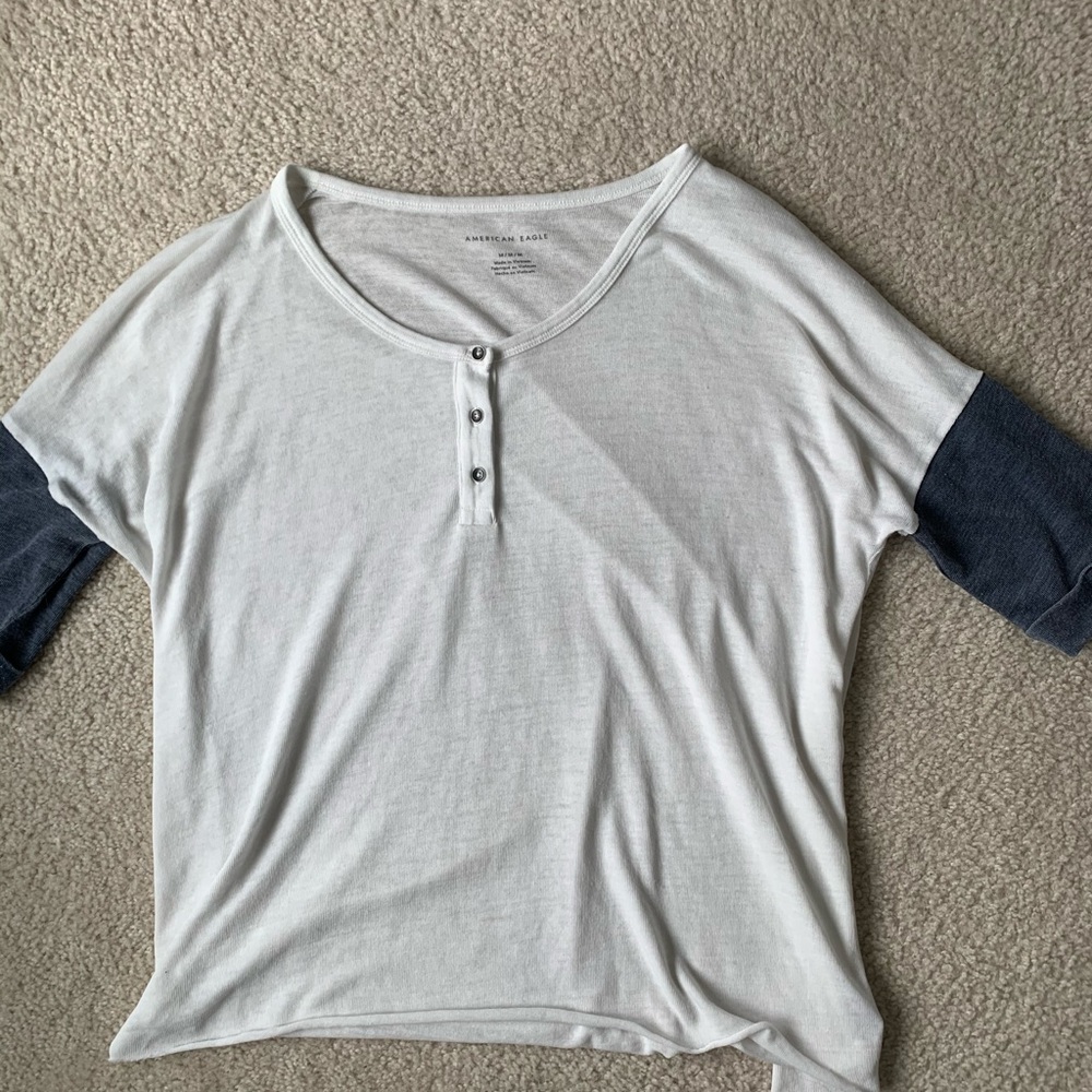 American eagle button top